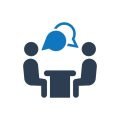 Simple Illustration Of A  Job interview icon